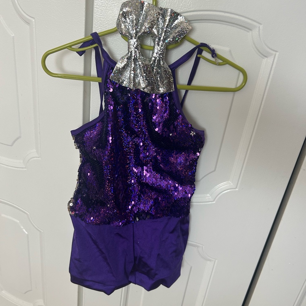 Purple & Pink and Purble & Blue changeable Layered Tulle Tutu short one piece.